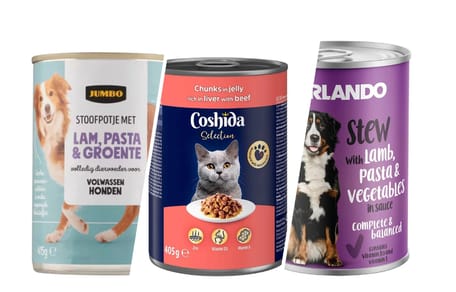 Terugroepactie voor honden-en kattenvoer vanwege plastic stukjes