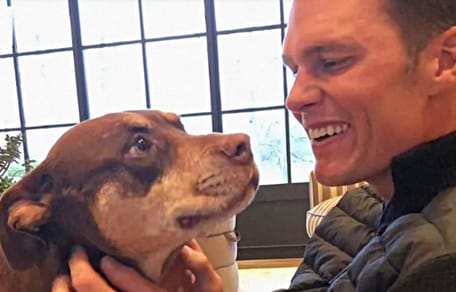 Tom Brady mit Hund Junie