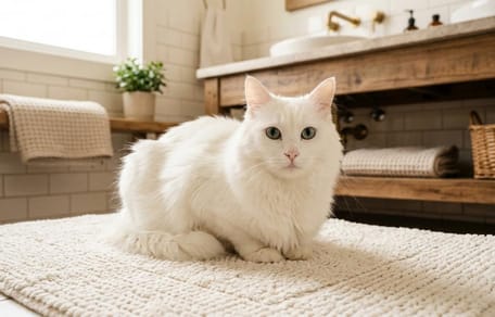 Ein weißer Kater