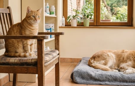 Deze kat gaat twee keer per maand naar het asiel voor een belangrijke missie met honden