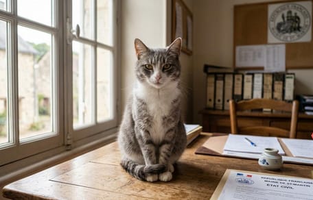 Abbandonato in un sacco lungo la strada, questo gatto viene salvato: poi il sindaco gli affida un incarico speciale
