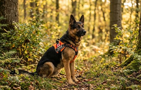 Un cane nel bosco