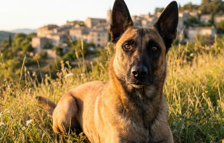 Un cane in mezzo alla natura