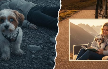 Un chien maltipoo qui a sauvé son humaine