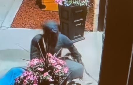 A man settling down in front of a veterinary clinic to save his dog