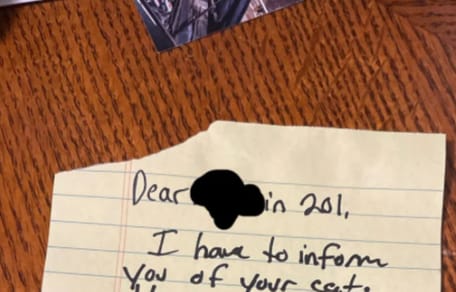 A note for the neighbour