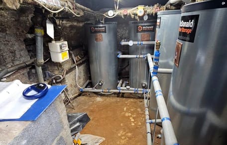 Une chaufferie dans un immeuble