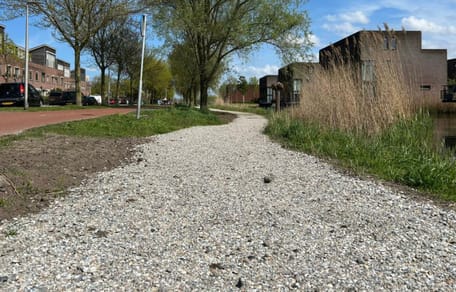 Wat is er met dit schelpenpad aan de hand?