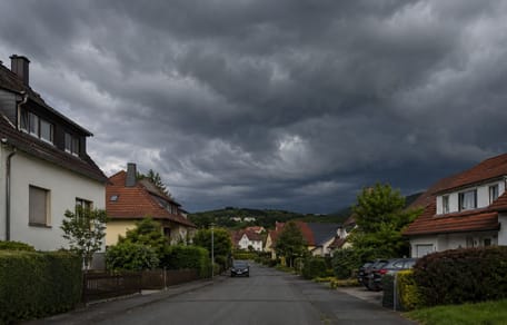 Wohngegend in einer Kleinstadt