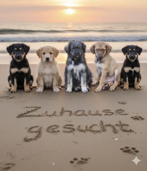 Supersüße Mischlingswelpen suchen ...