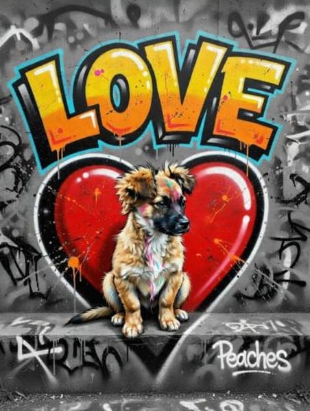 Drei kleinerbleibende Mischlingswelpen