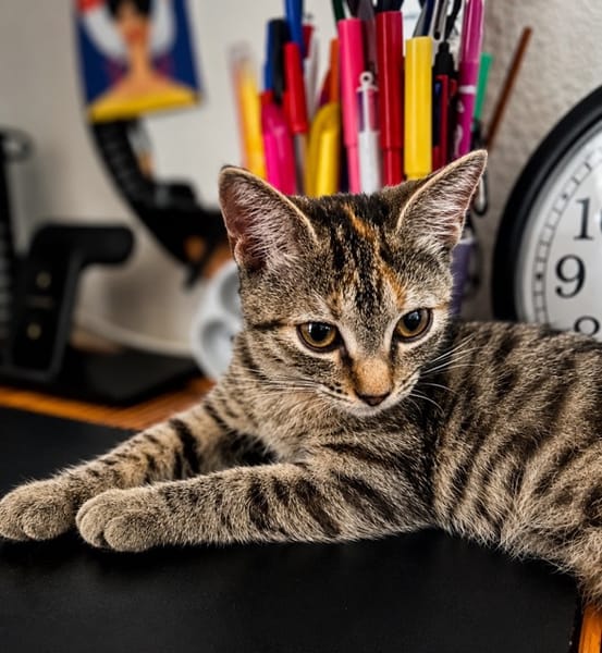 LINE, chaton femelle type Européen