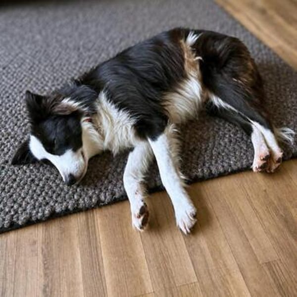 Unglücksrabe Lucky (Border Collie) wartet in 73525 Schwäbisc
