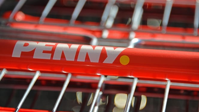 Penny-Markt Einkaufswagen.