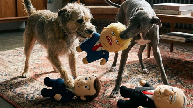 Trump, Putin & Co: Es gibt jetzt Politiker-Puppen für gestresste Hunde