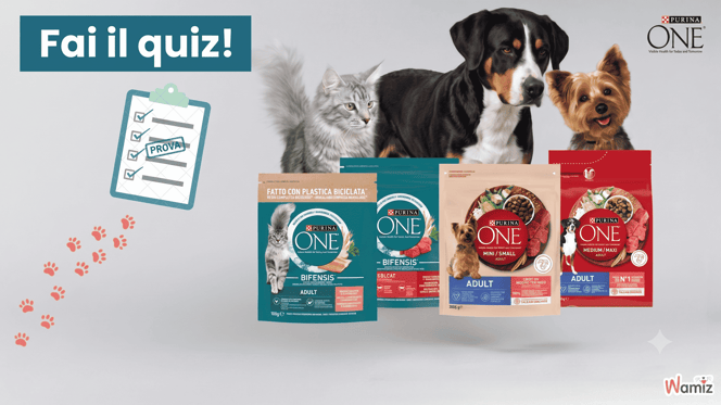 Partecipa al Programma 3 settimane Purina ONE: fai il quiz e prova a diventare tester!