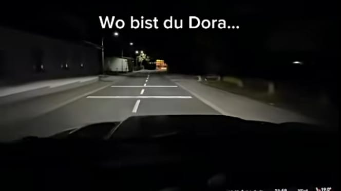 Nächtliche Autofahrt