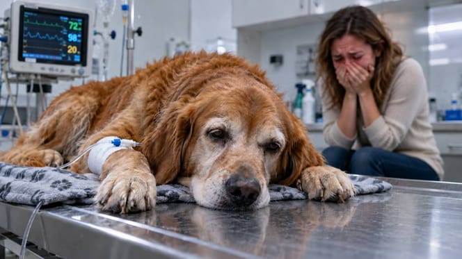 Kranker Hund in der Tierklinik