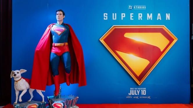 Affiche du film Superman avec les personnages