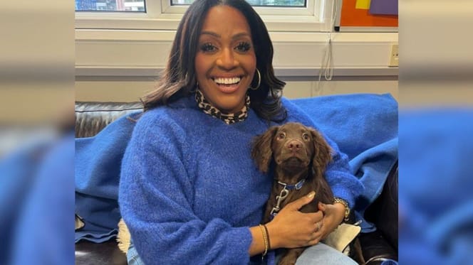 Alison Hammond with dog