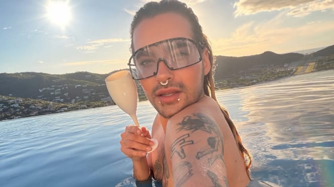 Bill Kaulitz im Urlaub