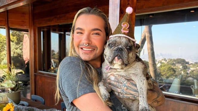 Bill Kaulitz und Hündin Alfia Pearlpop