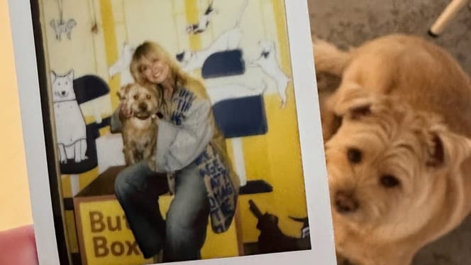 Bridget Maasland en haar hond