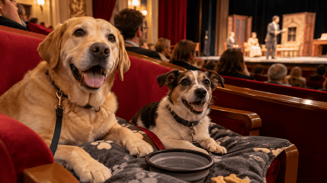 cani a teatro