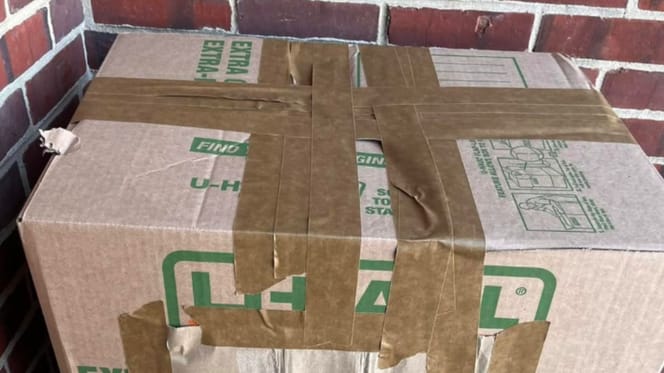 Abandoned cardboard box