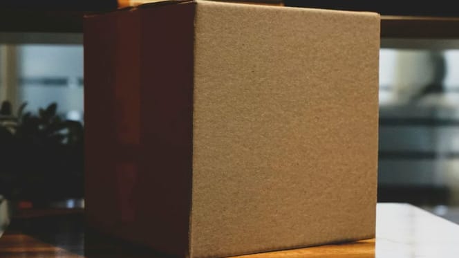 Abandoned cardboard box