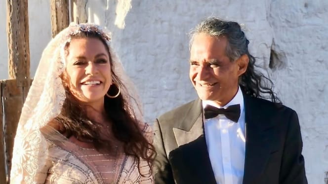 Christine Neubauer bei ihrer Hochzeit