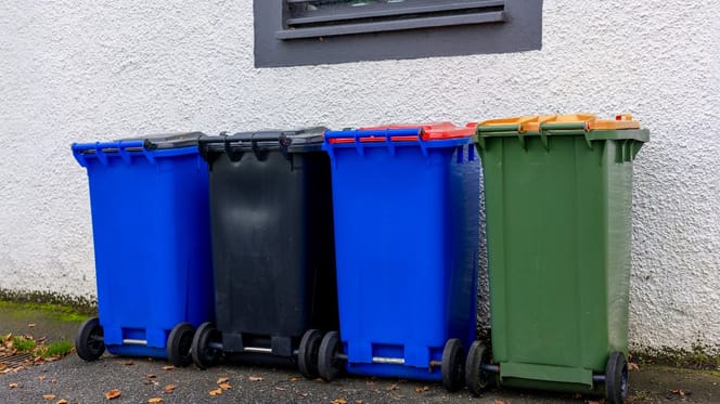 Des poubelles dans la rue