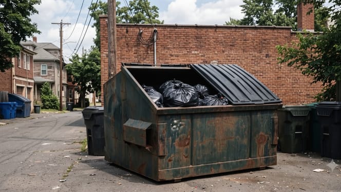 Des poubelles dans la rue