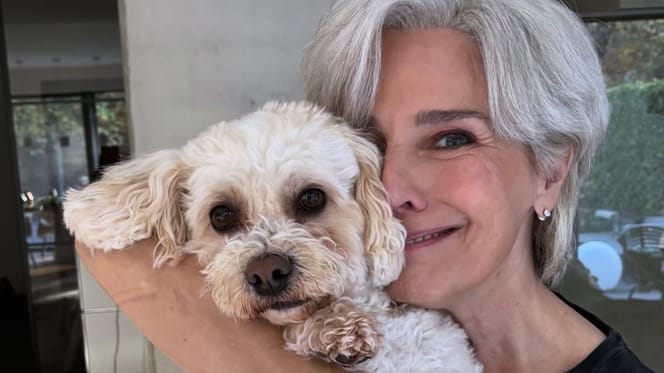 Desiree Nosbusch mit Hund