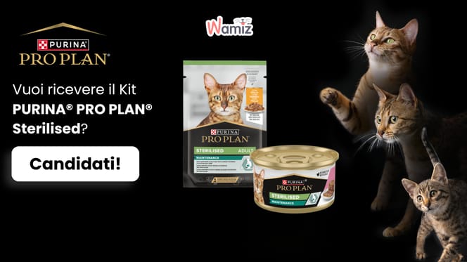 Ecco i prodotti del kit Pro Plan Sterilised!