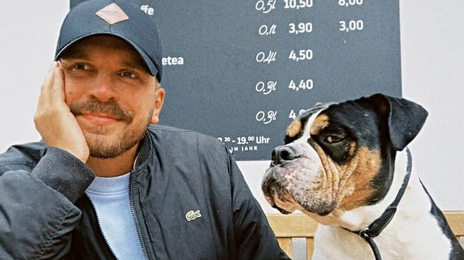 Edin Hasanovic und Hund Kuno