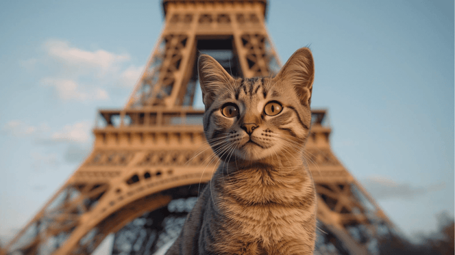 French cat names: Woman cuddling cat on lap
