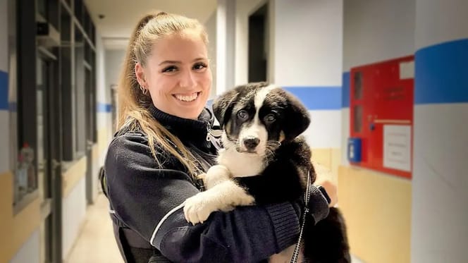 Fundhund Kalle und seine "Pflegemama"