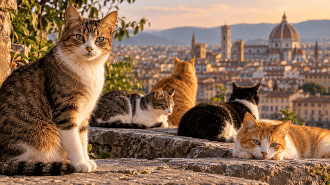 gatti in colonia