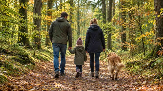 Gefahr beim Waldspaziergang