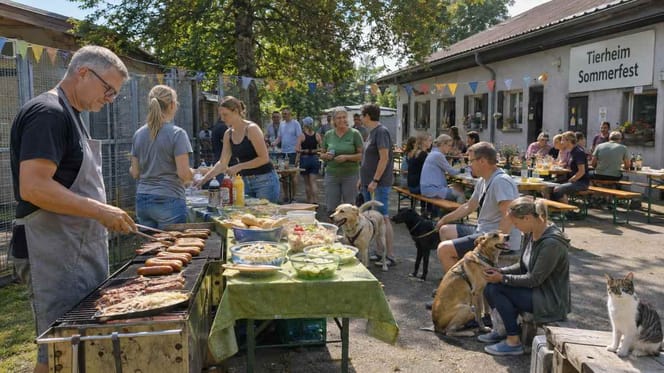 Grillfest im Tierheim