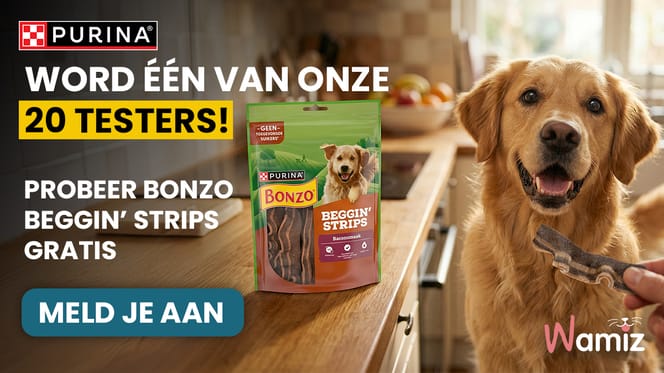 Hond met snack