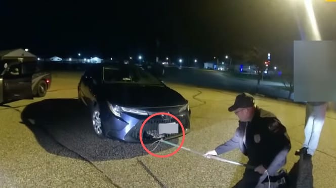 Kadr z nagrania na Facebooku