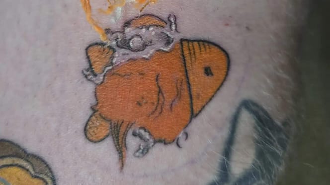 Kyles Tattoo für seinen Kater