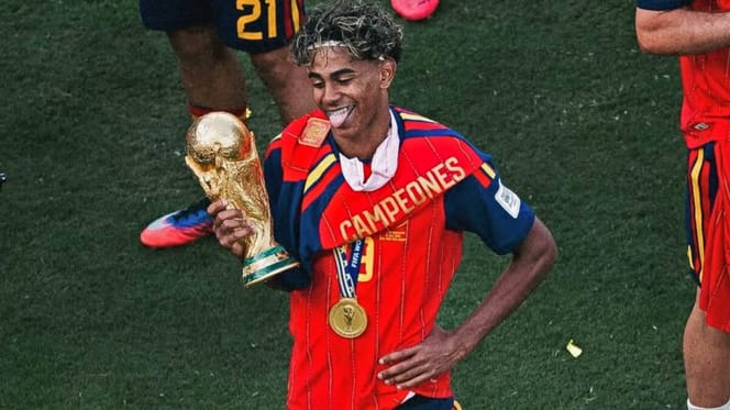 Lamine Yamal beim WM-Finale am 19.7.