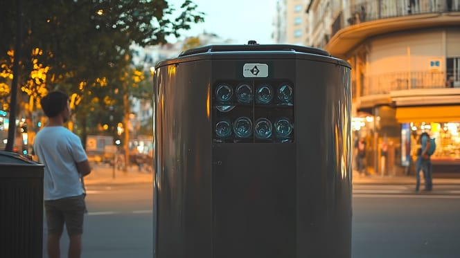 El gato estaba prisionero de un contenedor de vidrio