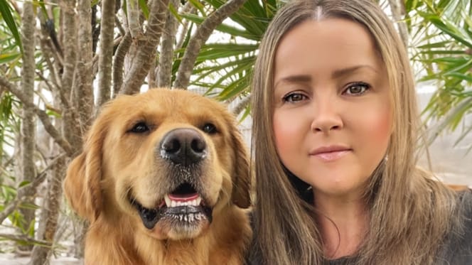 Len en de Golden Retriever Luka die haar leven redde