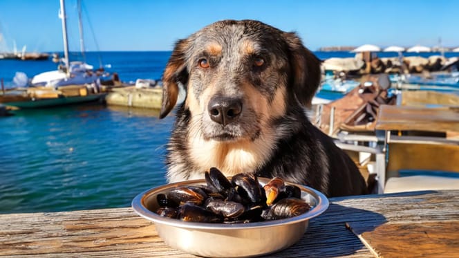 Mag een hond mosselen eten?
