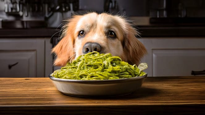 Mag een hond pesto eten?