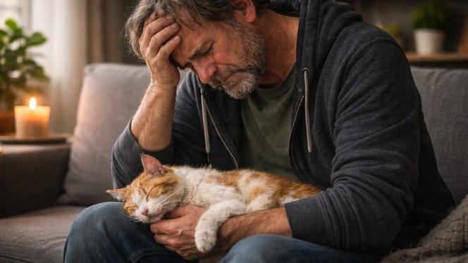 Mann trauert um Katze